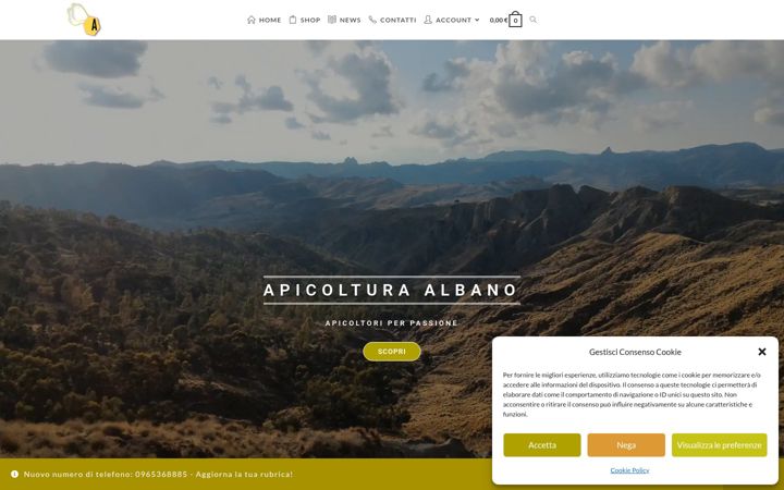 Ekraanipilt saidist apicolturaalbano.it
