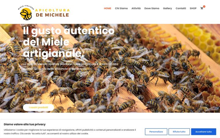 Screenshot of apicolturademichele.it