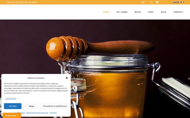 Screenshot of apicolturamarone.com