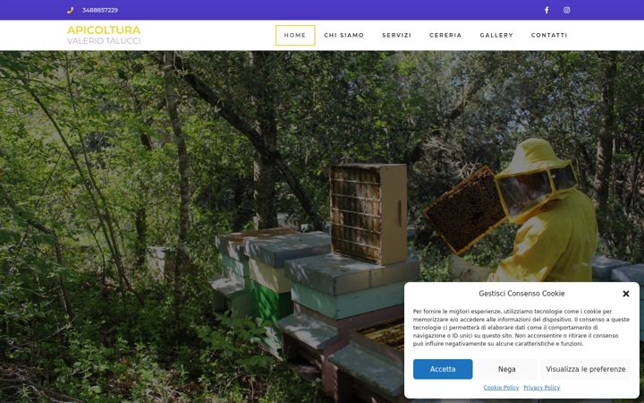 Screenshot of apicolturavaleriotalucci.it