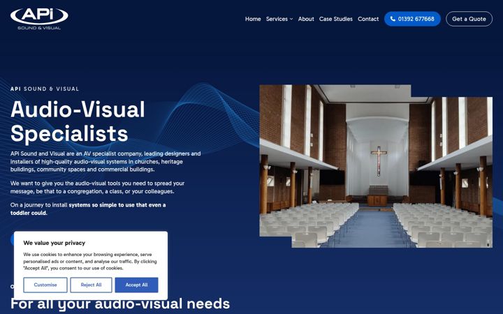 Screenshot di apicommunications.co.uk