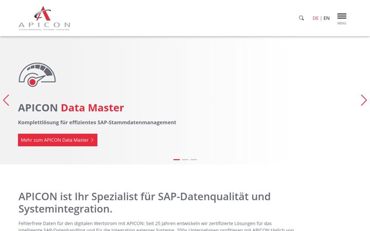 Screenshot of apicon.de