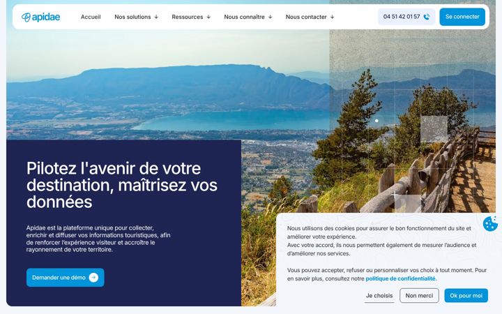 Screenshot of apidae-tourisme.com