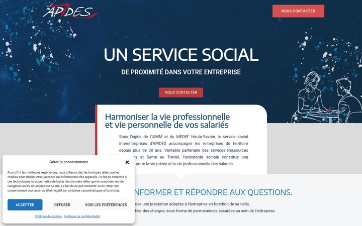 Skjermbilde av apideshautesavoie.com
