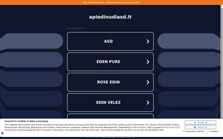 Screenshot of apiedinudiasd.it