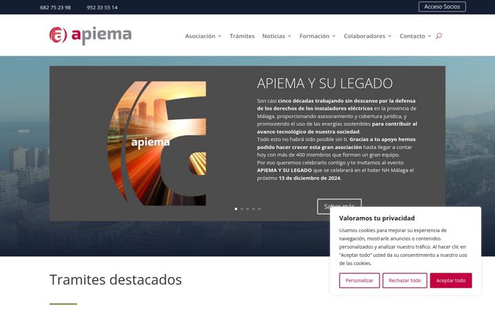 Screenshot of apiema.org
