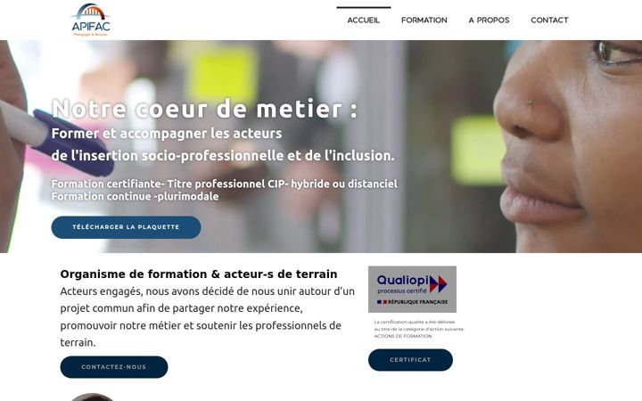Screenshot of apifac.fr