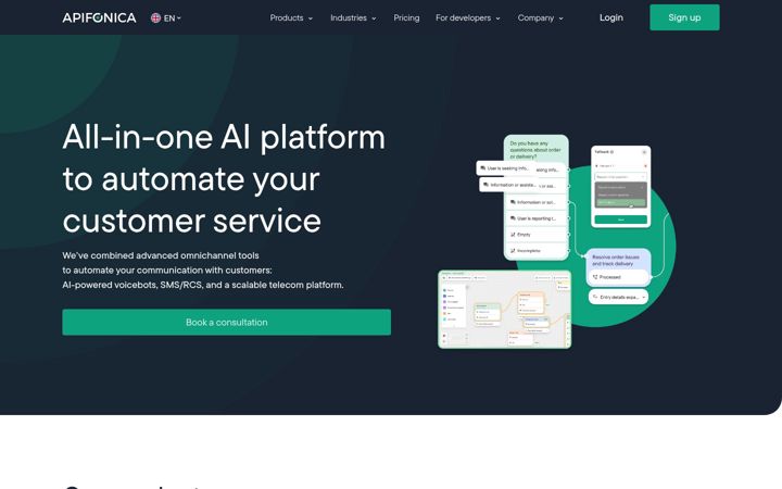 Screenshot of apifonica.com