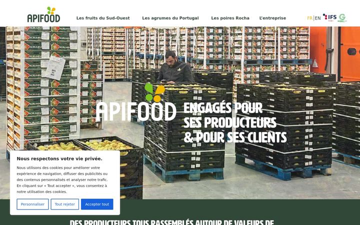 Ekrano kopija apifood.com
