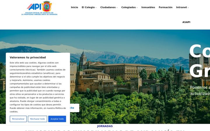 Ekrano kopija apigranada.com