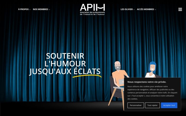 Screenshot of apih.ca