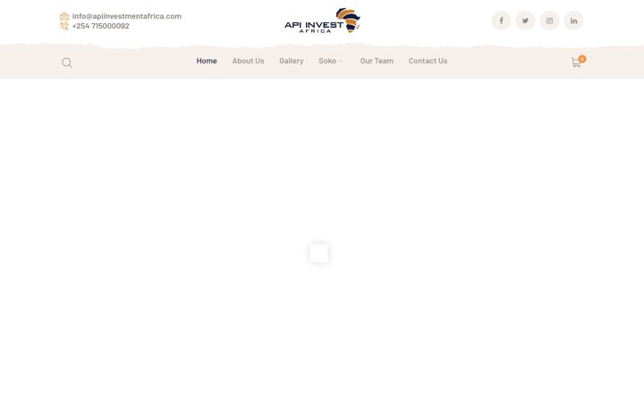 Ekrano kopija apiinvestmentafrica.com