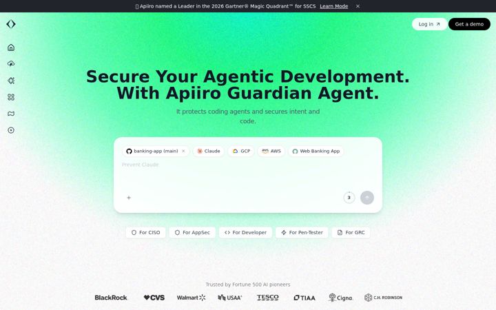Screenshot of apiiro.com