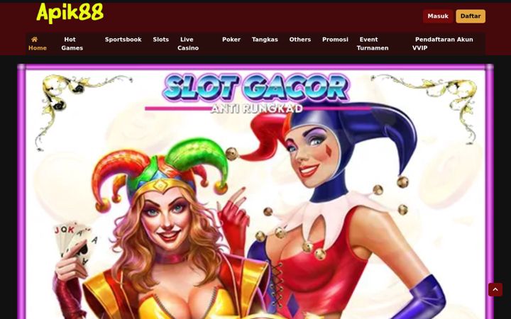Screenshot of apik88.com