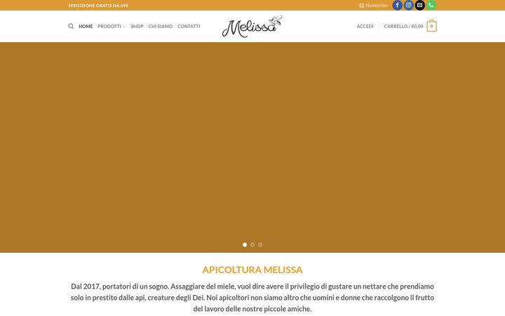 Screenshot of apimelissa.it