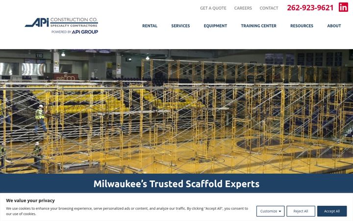 Captura de pantalla de apimilwaukee.com