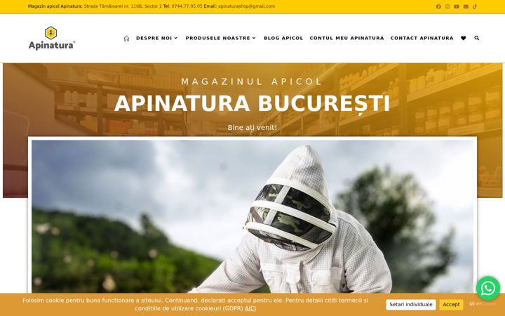 Screenshot of apinatura.ro