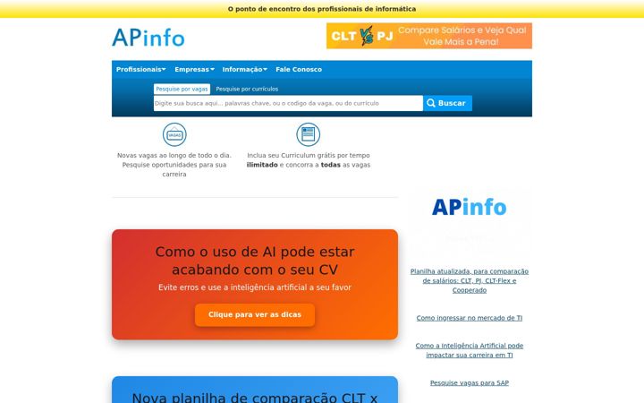 Captura de pantalla de apinfo.com