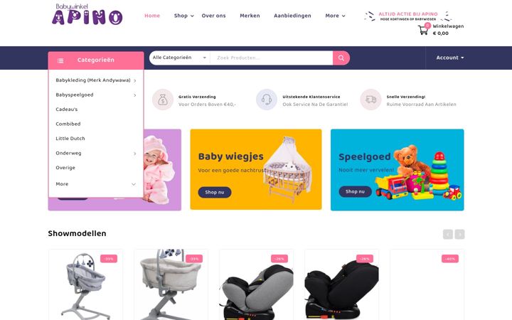 Screenshot of apino.nl