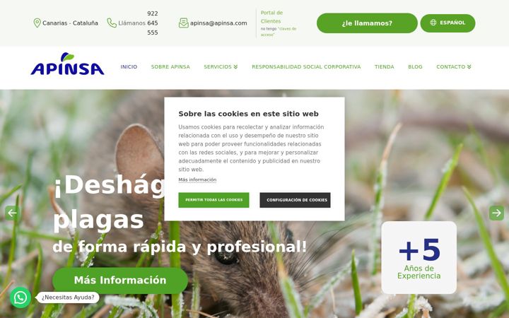 Screenshot of apinsa.com