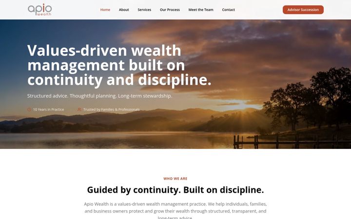 Screenshot of apiowealth.co.za