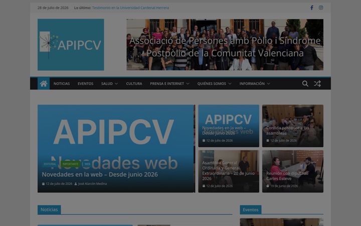 Screenshot di apipcv.org