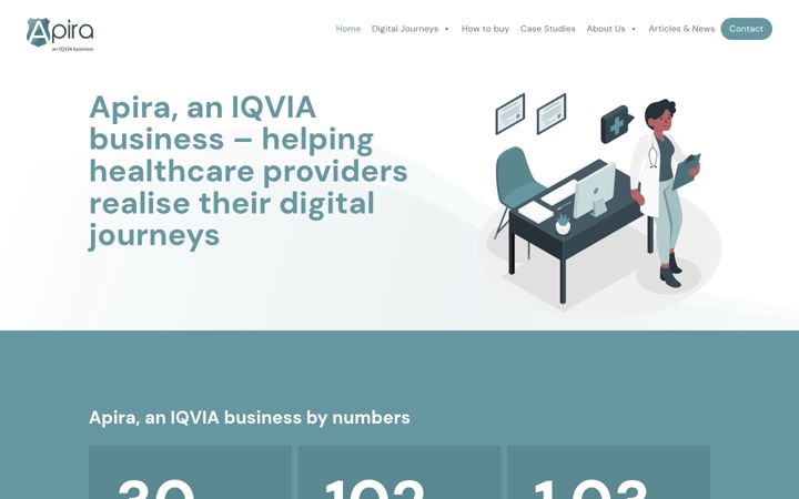 Screenshot di apira.co.uk