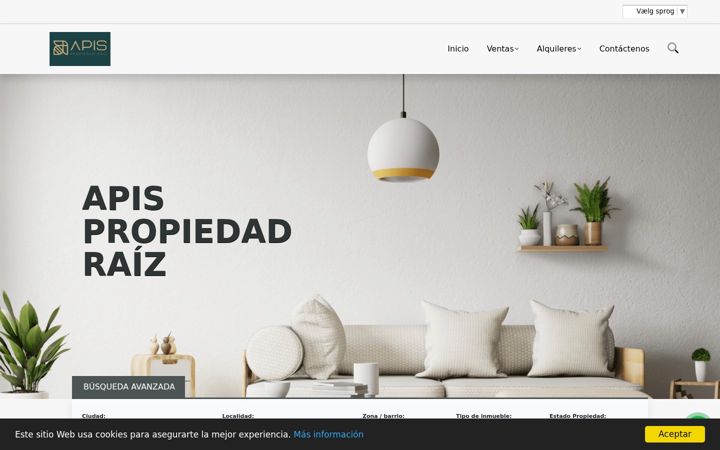 Screenshot of apis-propiedadraiz.com