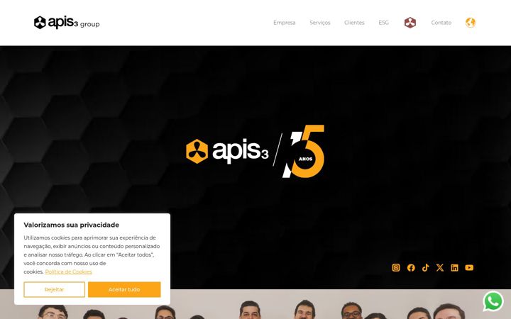 Screenshot of apis3.com.br