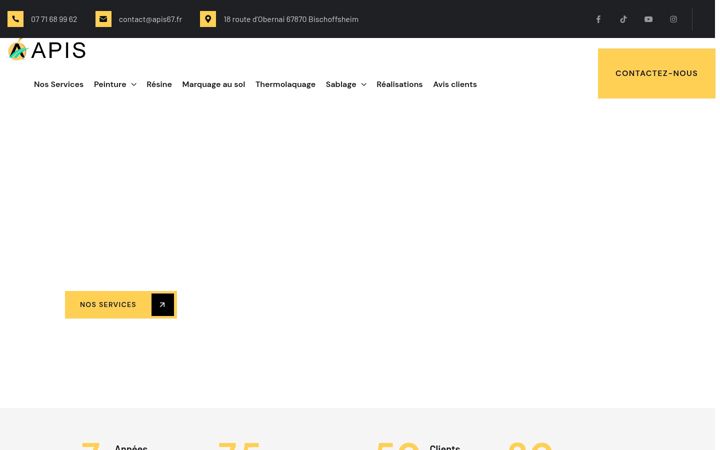 Screenshot of apis67.fr