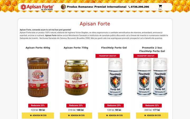 Screenshot of apisan.ro