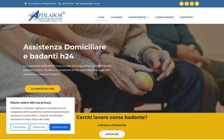 Screenshot of apislabor-roma.it