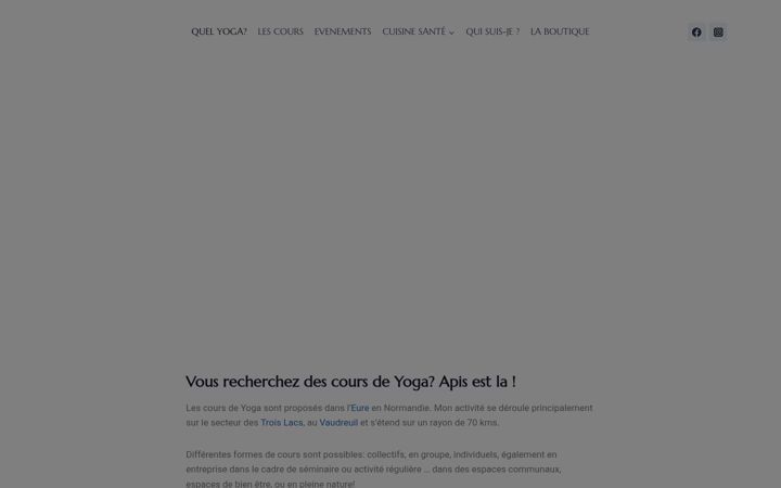 Snímek obrazovky apisyoga.com