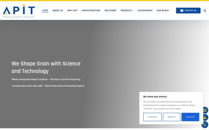 Screenshot di apit.co.in