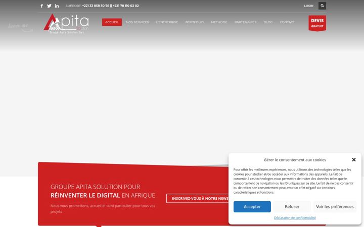 Screenshot of apitasolution.com