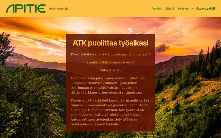 Screenshot of apitie.com