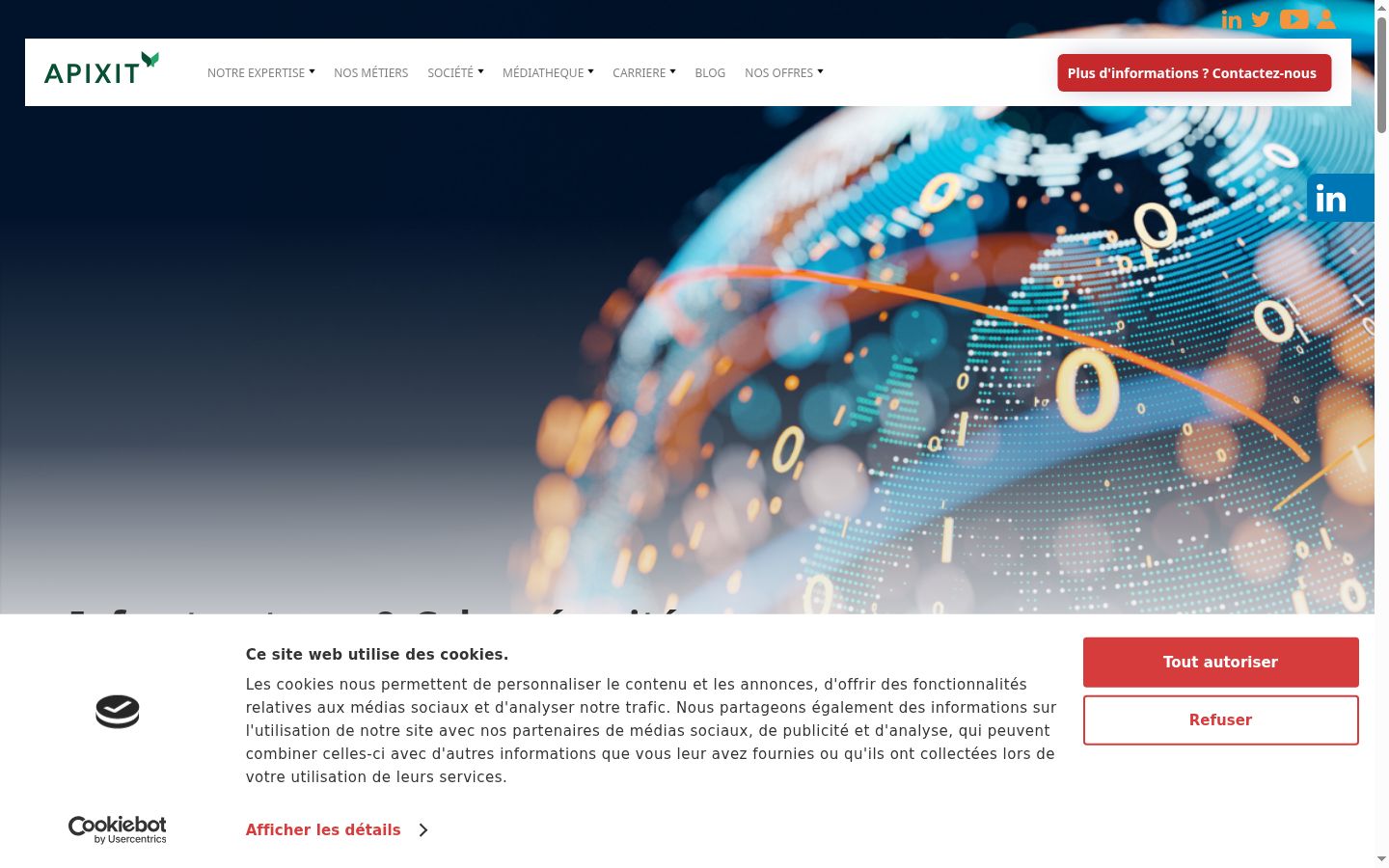 Screenshot tal-banner tal-kunsens muri qabel kwalunkwe interazzjoni