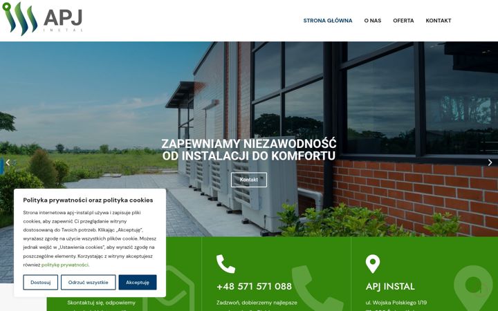Zrzut ekranu apj-instal.pl