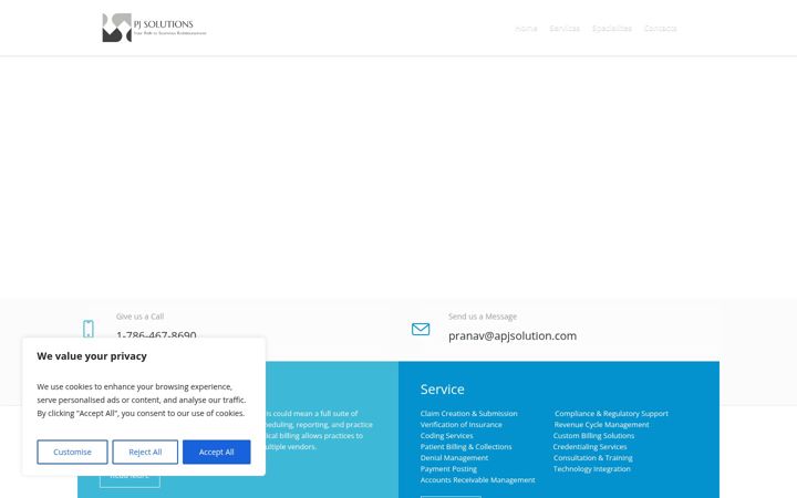 Zrzut ekranu apjsolution.com
