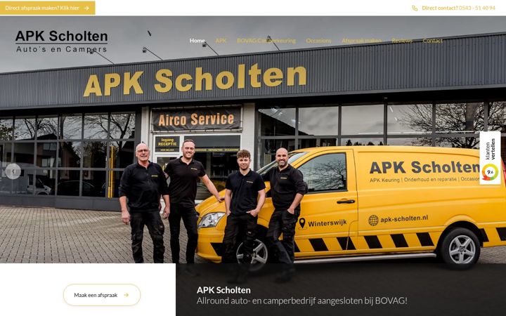 Screenshot von apk-scholten.nl