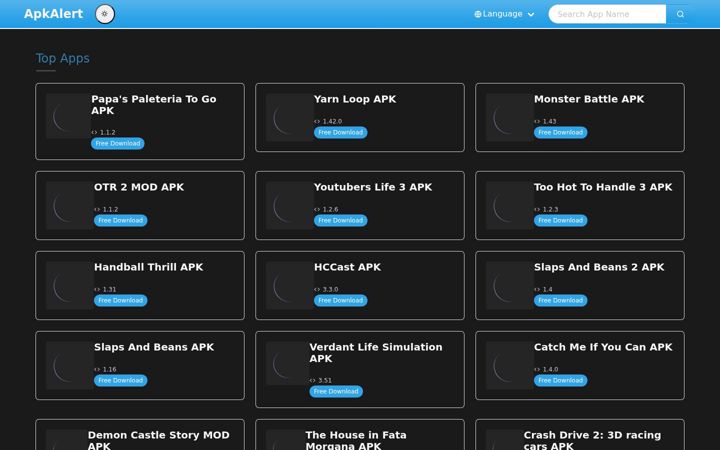 Screenshot of apkalert.com