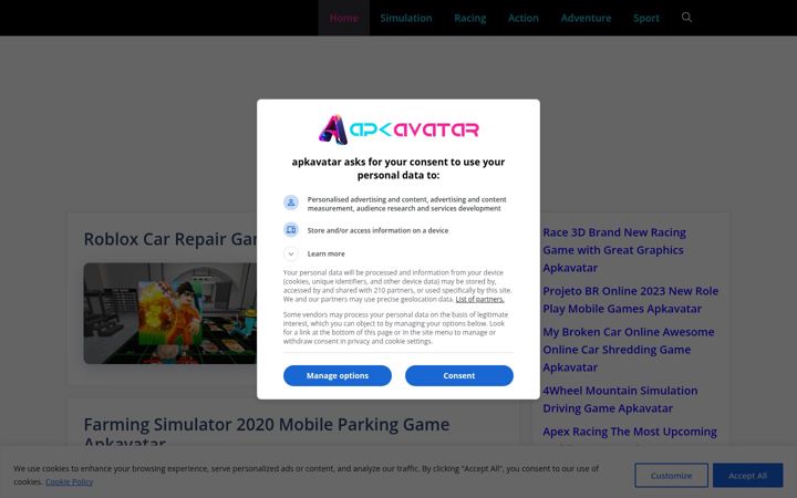 Zrzut ekranu apkavatar.com