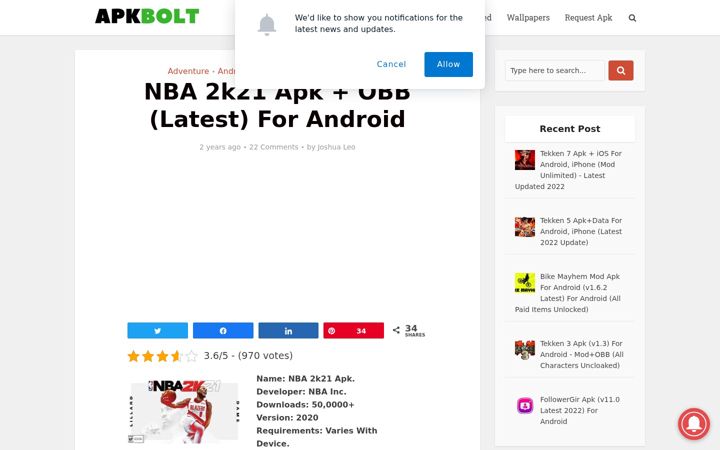 Screenshot of apkbolt.com