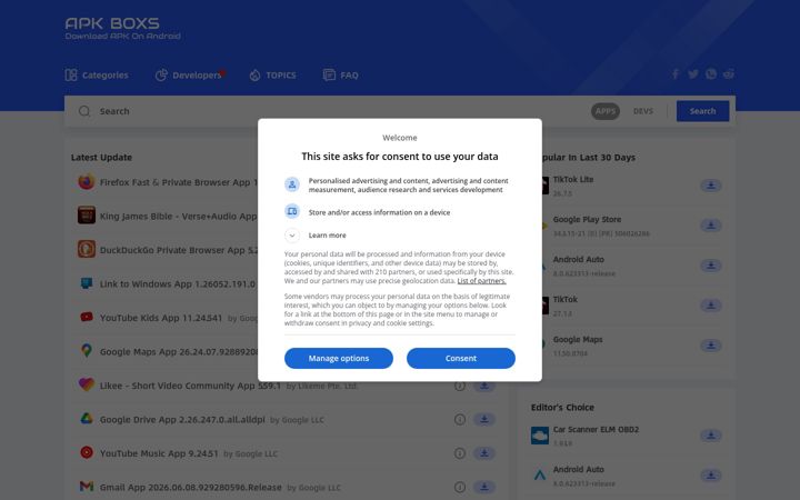 Screenshot of apkboxs.com