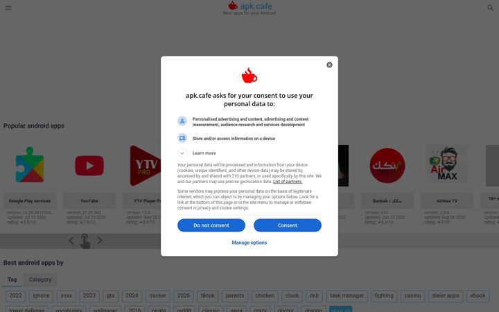 Screenshot of apkcafe.in