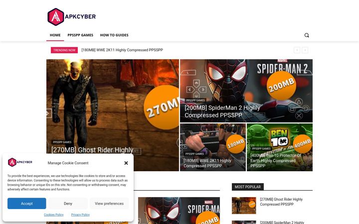 Screenshot of apkcyber.com