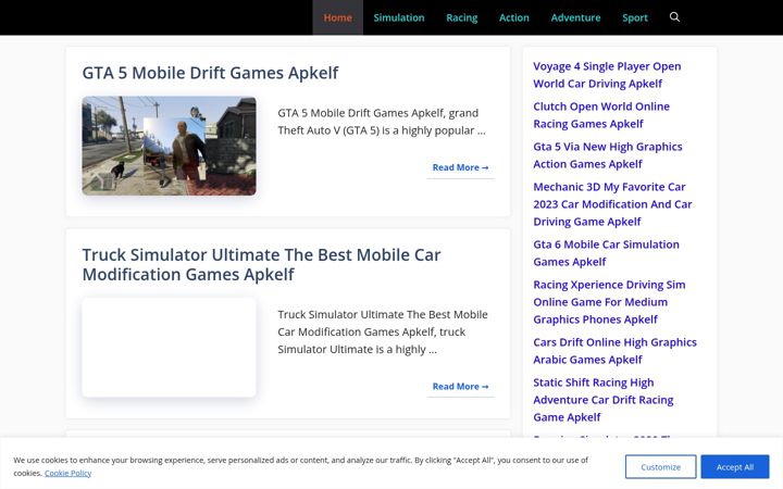 Screenshot of apkelf.com