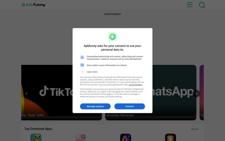 Screenshot of apkfunny.com