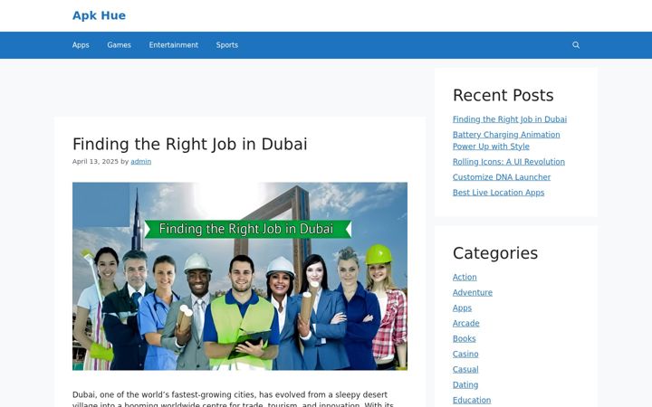 Screenshot of apkhue.com
