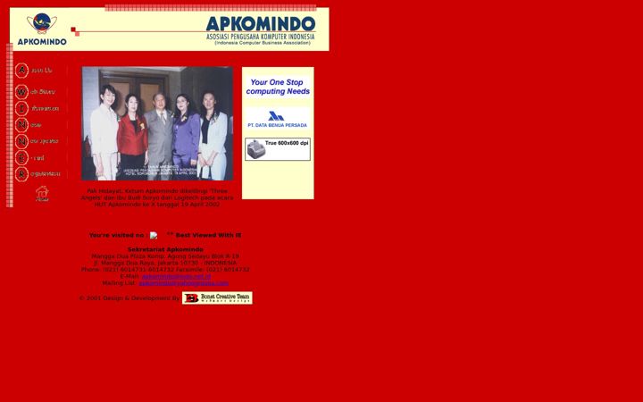 Screenshot ta' apkomindo.or.id